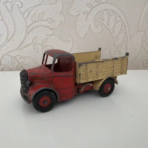 Vintage Dinky Toys No. 25m/410 Bedford End Tipper Truck - Red & Cream
