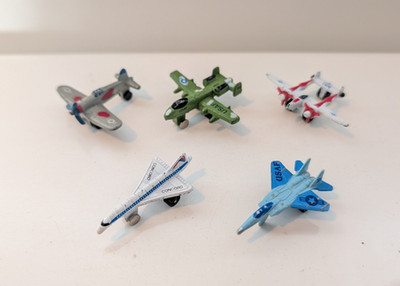 Restposten Vintage 80er Imperial Micro Machines Flugzeuge - Concorde Thunderbolt
