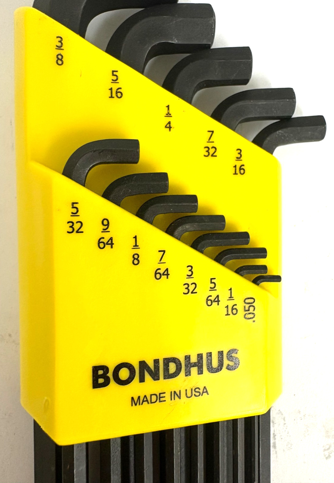 Bondhus 20599 Hex Key Set Stubby Ball Ends SAE/Metric, 22pc
