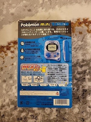 Pokemon Mini Game Console MIN-001 w/ Pokemon Party - Wooper Blue