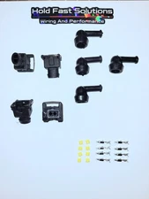 4 EV1 Injector Connectors With Terminals, Boots And Seals