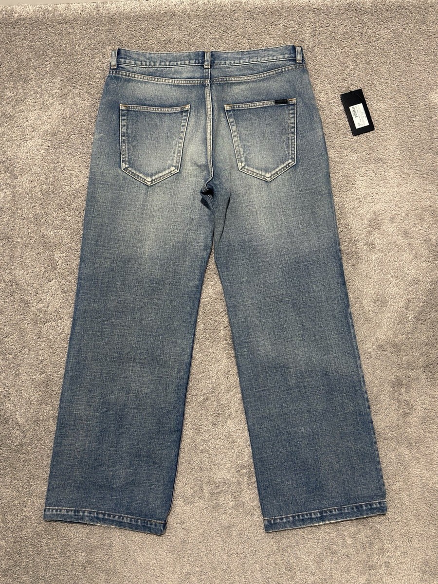 Saint Laurent 70s Serge Jeans Mens Size 32 Blue Wash | eBay