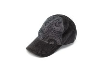 NWT Brunello Cucinelli Men Cashmere Blend Paisley Corduroy Baseball Cap M A252