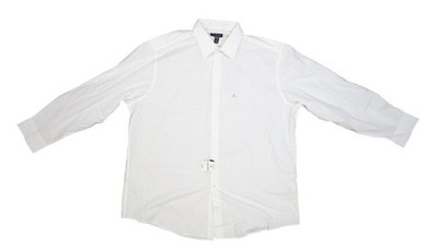 Club Room Shirt Mens XL White Regular Fit Dress Button Down Cotton Blend