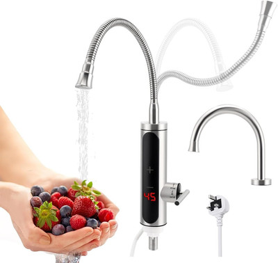Sofort Warmwasserhahn mit Kreuzgelenkrohr & Metallrohr, 220V 3000W elek