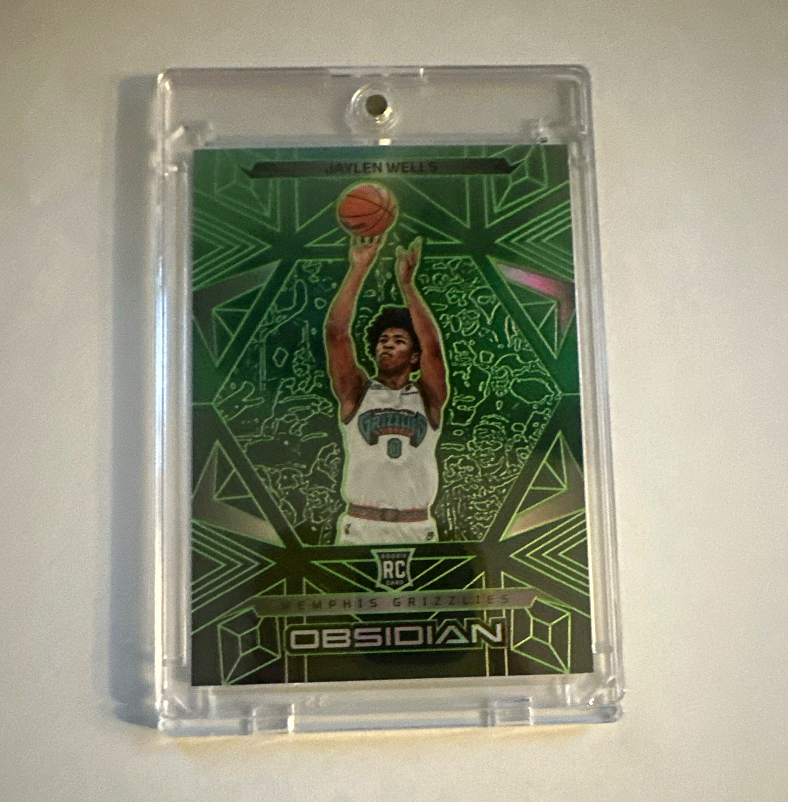 Panini 2024-25 Obsidian Jaylen Wells RC Memphis Grizzlies #168 Serial /25