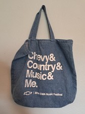 2014 CMA Music Festival Chevy & Country & Music & Me Denim Tote Bag