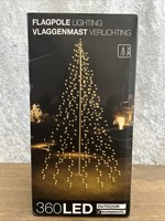 Led Fahnenmast Beleuchtung Lichterkette Weihnachtsdeko IP44 Tanne Deko 360 Led