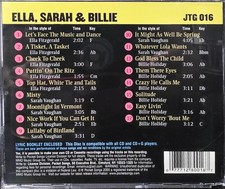 016 ELLA SARAH BILLIE KARAOKE POCKET SONGS JUST TRACKS   CDGS LOT LONG DRIVE