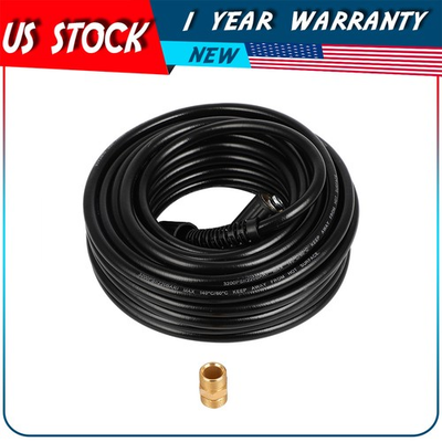 #ad 100FT 3200PSI Replacement High Power Pressure Washer Hose 3 8quot; M22 14MM $32.96