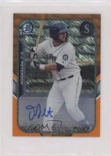 2015 Bowman Orange 4/25 DJ Peterson #FFM-DP Auto 0s55