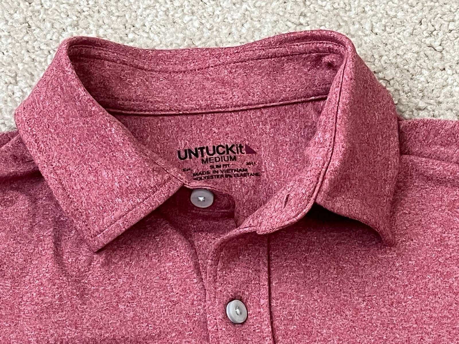 UntuckIt Slim Fit Poly/Elastane Performance Butto… - image 5