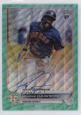 2022 Topps Chrome Rookie Aqua Wave Refractor /199 Ronnie Dawson #RA-RDA Auto 0c2