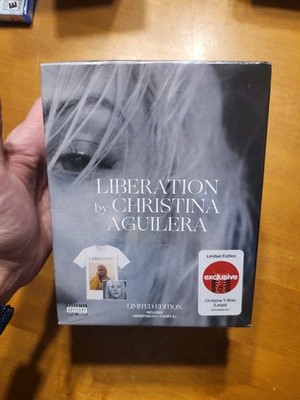 Liberation by Christina Aguilera CD LIMITED EDITION TARGET SIZE LARGE TSHIRT