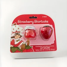 Taste Beauty Strawberry Shortcake 2 Strawberry Flavored Lip Balms. Sealed