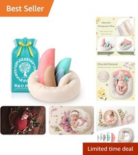 6-Piece Newborn Photography Props Set - Ultra-Soft Adjustable Posing Pillows