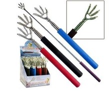 1pc Telescoping Hand Back Scratcher, ext to 23" long with metal eagle claw