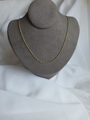 Vintage Speidel Yellow Gold Filled Rope Chain Necklace 20'' 1/20 10k GF