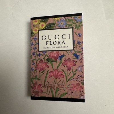 AUTHENTIC Gucci Flora Gorgeous Gardenia 0.05oz/1.5ml Women's Eau de Parfum Sampl