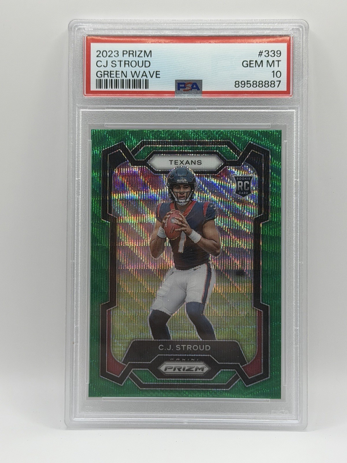 CJ Stroud Panini Prizm #339 Green Wave