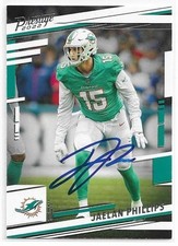 JAELAN PHILLIPS Autographed Signed 2022 Panini Prestige card 185 Dolphins Eagles