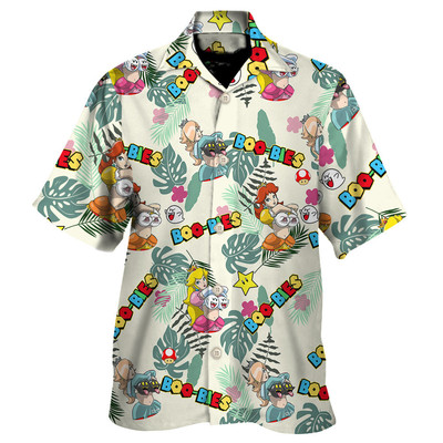 Super Mario Boo Bies Pattern Hawaiian Shirt 8211 For Men and Women  Kids 8211 Ow