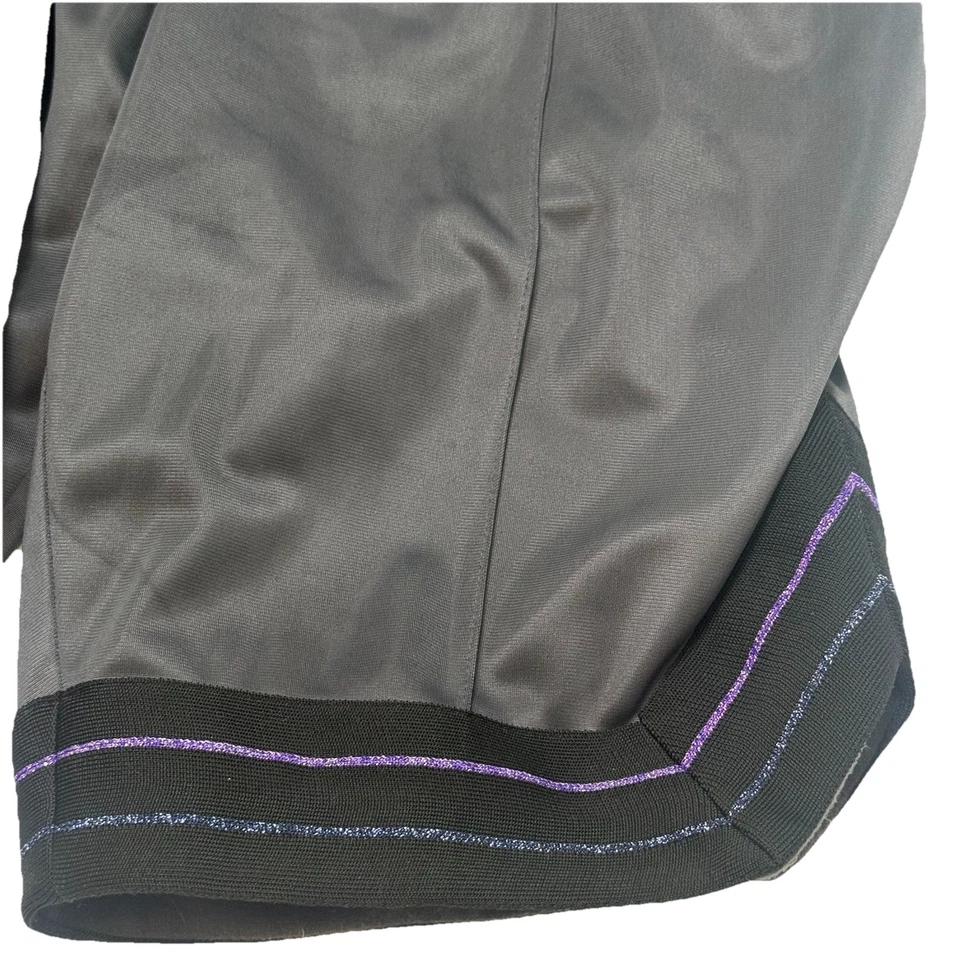 Pantalones Cortos Para Hombre Medianos Drifter Compton Negro Brillante Púrpura Azul Rayas Poli Bermudas Foto 3 de 4