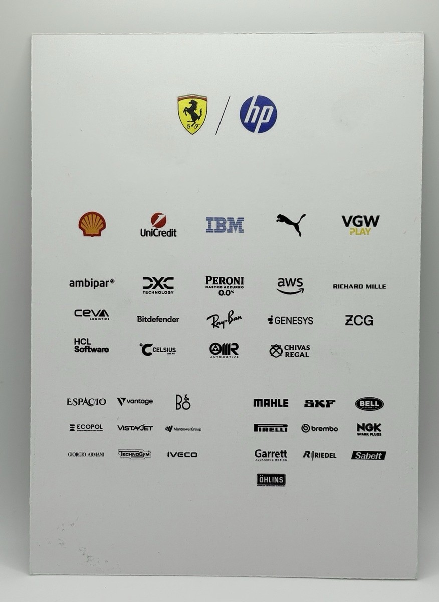 F1 CHARLES LECLERC SIGNED SCUDERIA FERRARI DRIVER CARD 2025 FULL