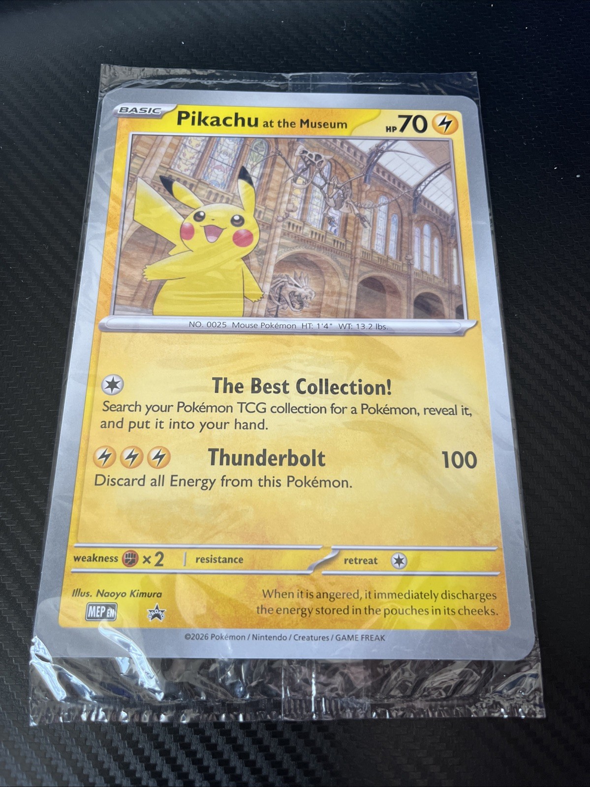 Pikachu At The Museum Pokemon Card