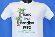vintage 90s PICNIC IN PARADISE KAPIOLANI HEALTH CARE SYSTEM t-shirt YOUTH LARGE