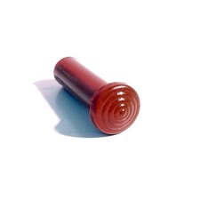 Door Lock Knob. Made Of Dark Red Rubber Self-threading