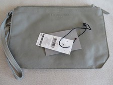 LIEBESKIND Inside Organizer Clutch Kosmetiktasche  Leder grau - neu