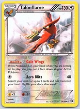 Talonflame 96/114 Rare Steam Siege Pokemon Reverse Holo Near Mint