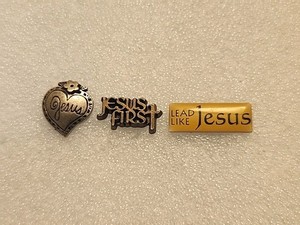 Jesus Christ Lapel Pin Lot Christian Catholic Church Faith God Religion Bible