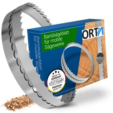 Sägeblatt f. mobile Sägewerk m. gehärteten Zähnen Länge 2760-4800 Breite 32-40