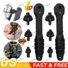 2-in-1 Ratchet Drill Chuck Key Wrench – Universal Chuck Key Replacement Tool for