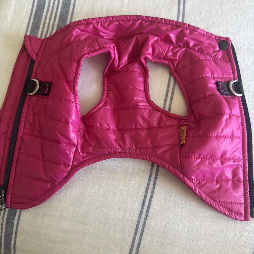 Gooby Fashion durable full zip puffer vest, pink, CS - Image 2 of 2