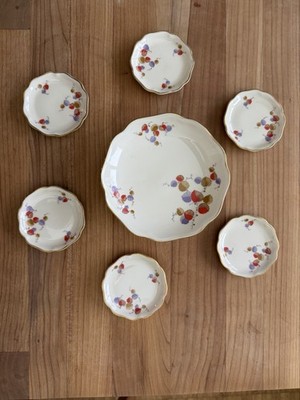 Rosenthal Kronach Porzellan Set - 1 großer Teller & 6 kleine Teller