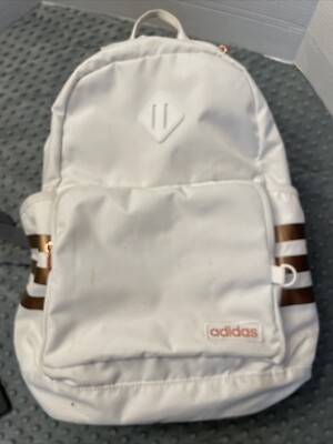Adidas Classic 3S Backpack White Rose Gold Onix Gray School