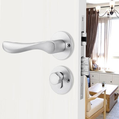 Fashion Door Handle Lock Front Back Lever Lock Bedroom Door Handles 12 Ebay