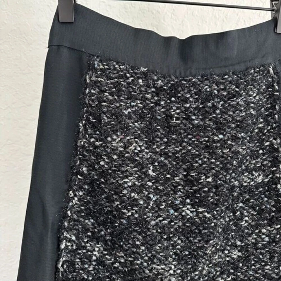 Falda Marc By Marc Jacobs Línea A Lana Seda Hasta la Rodilla Negra Talla Extra Pequeña Foto 3 de 4