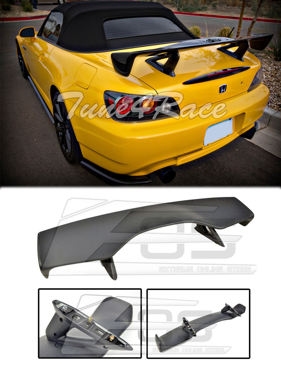 For 00-09 Honda S2000 ABS Plastic BLACK Rear Trunk Lid Wing For 00-09 Honda S2000 ABS Plastic BLACK Rear Trunk Lid Wing