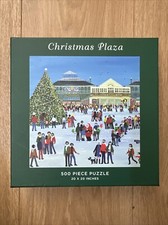 CHRISTMAS PLAZA 500 Piece Puzzle 20 X 20 Inches Galison BRAND NEW DAMAGED BOX2