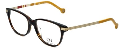 Carolina Herrera Womens Designer EyeGlass Frames VHE637-0743 in Havana Yellow  