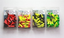 30 NEW Painted Shad Dart Jigheads 3/8 oz Fishing Hooks Lures Bait Tackles 