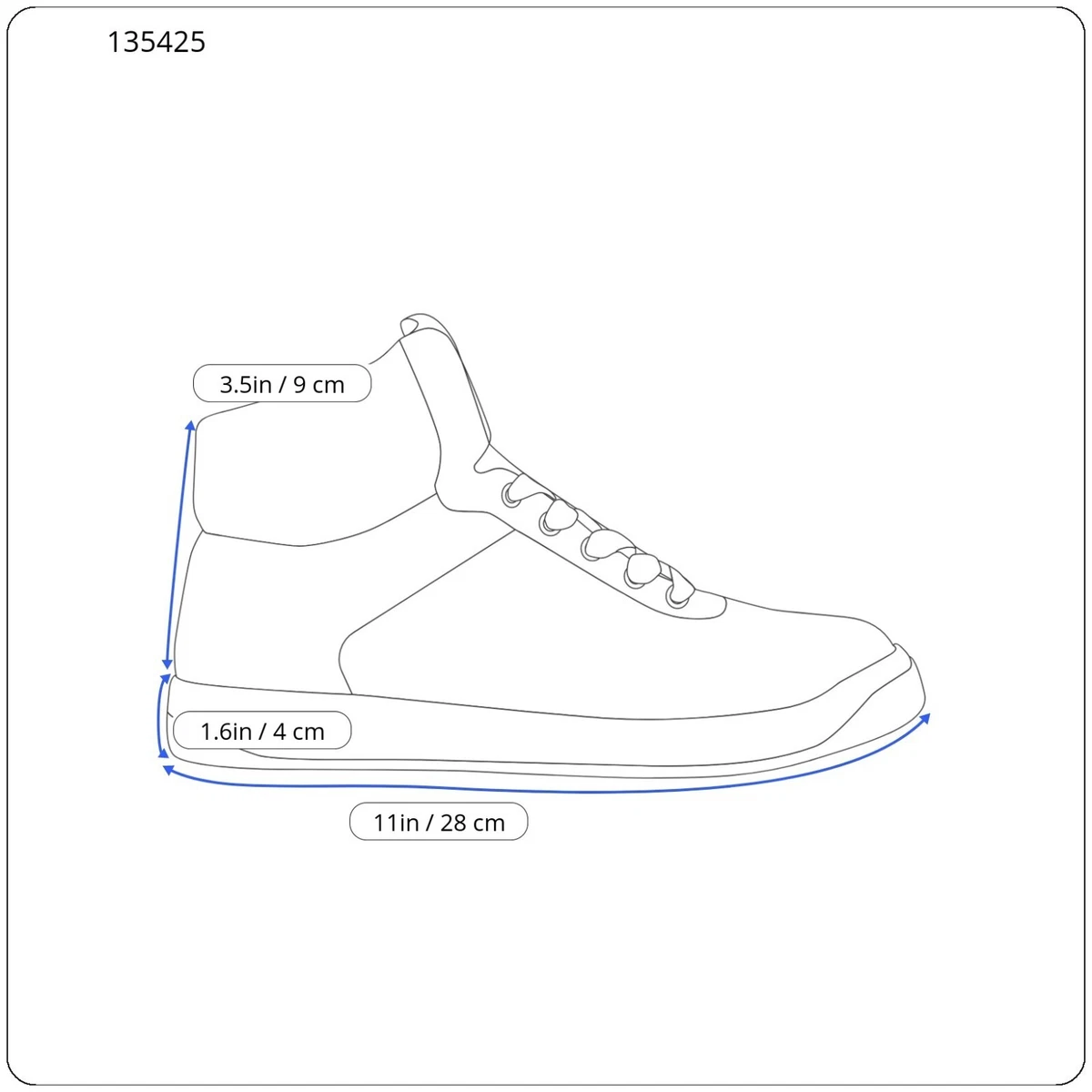 Zapatillas altas para hombre Versace (Eu) 42 negras/azules con cordón cierre relámpago
