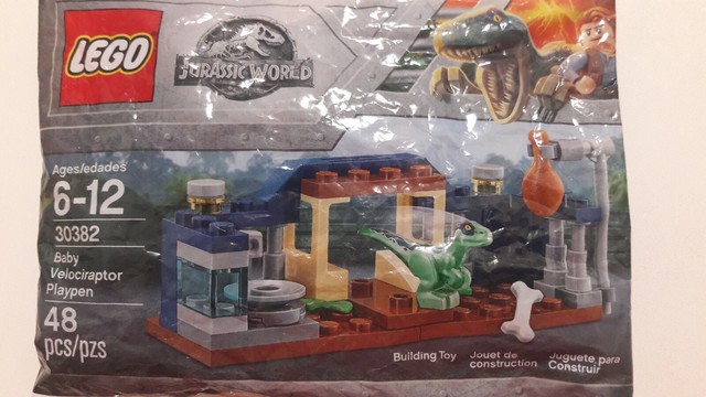 lego jurassic world 30382 baby velociraptor playpen