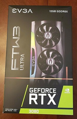 EVGA GeForce RTX 3080 12GB FTW3 ULTRA GAMING LHR GDDR6X (12G-P5-4877-KL)