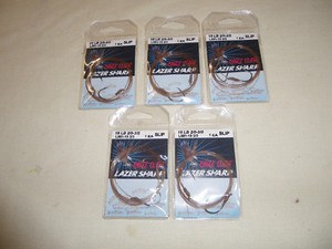 Eagle Claw Mooching Rig Slip - L581-15-2/3 - 15 lb- Size 2/0-3/0 - Lot Of 5 Rigs