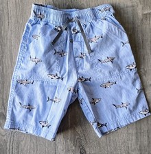 Boys Shorts Size L 7  Buzz Cuts  Sharks Spring Summer Nautical Beach Vacation